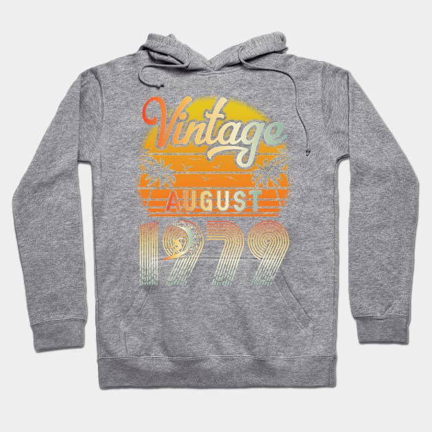 Summer Vintage August 1979 Happy Birthday 41 Years Old To Me Papa Daddy Brother Uncle Son Cousin Hoodie by bakhanh123